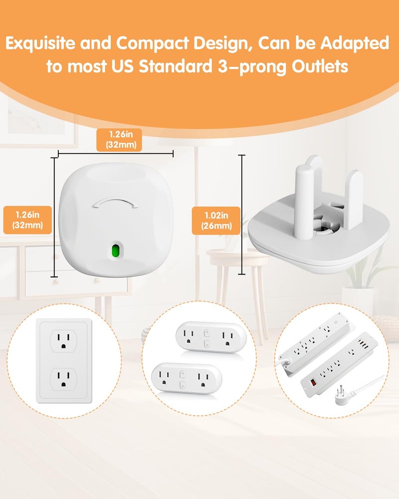 UTRUSTTO Outlet Covers Baby Proofing, 40 Pack Plug Covers Baby Proofing, Outlet Plug Covers for US 3-Prong to Prevent Electric Shock, Outlet Covers for Home, Office, School, Kindergarten, White - Image 3